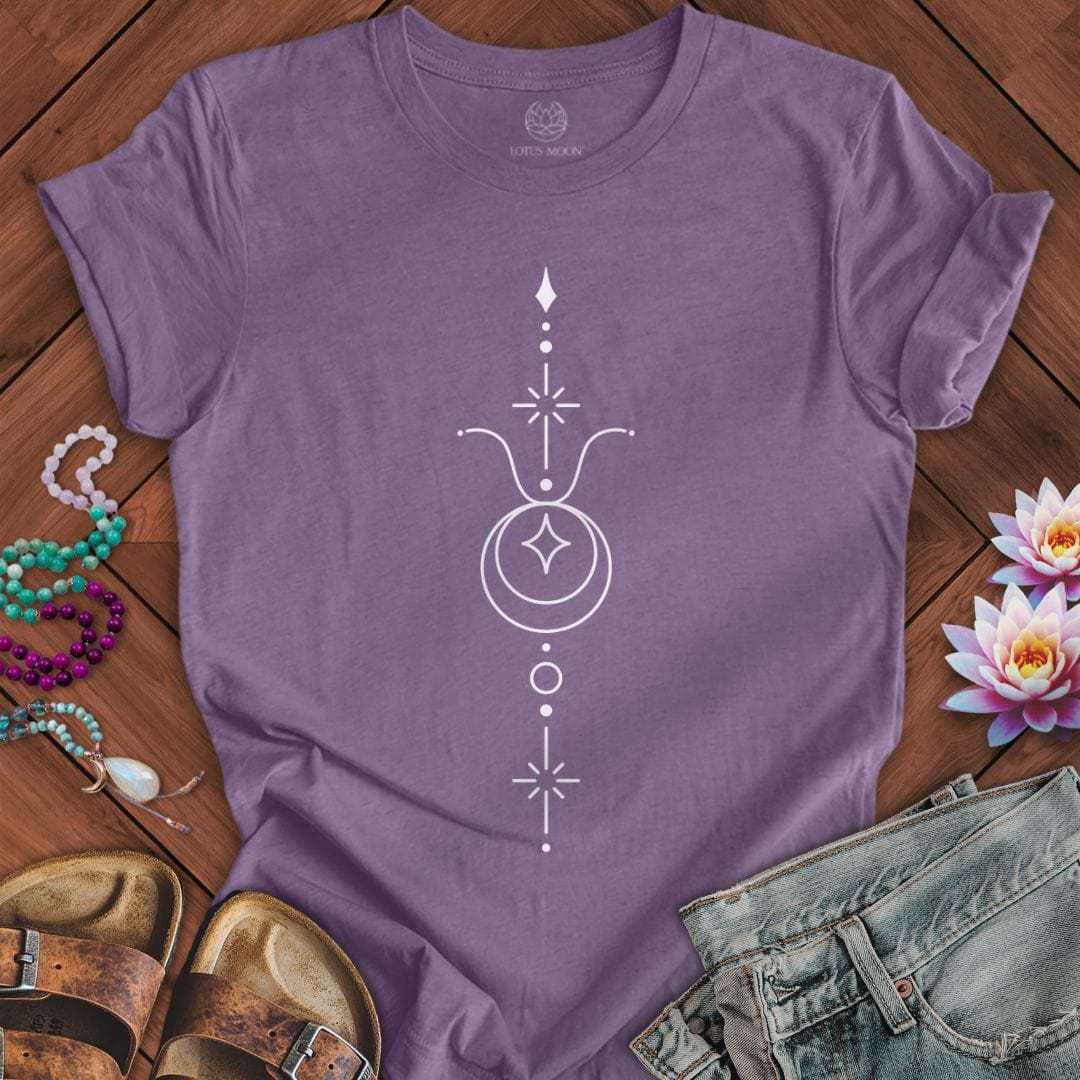 Minimalist Taurus Tee Heather Purple