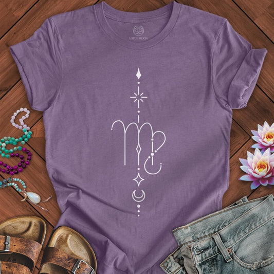 Minimalist Virgo Tee Heather Purple