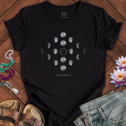 Moon Phase Diamond Tee Black Heather