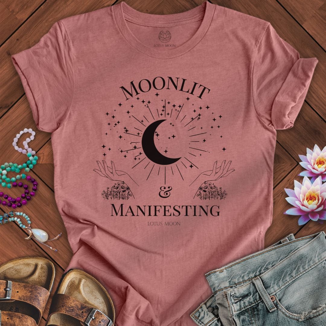Moonlit Manifesting Tee Heather Mauve