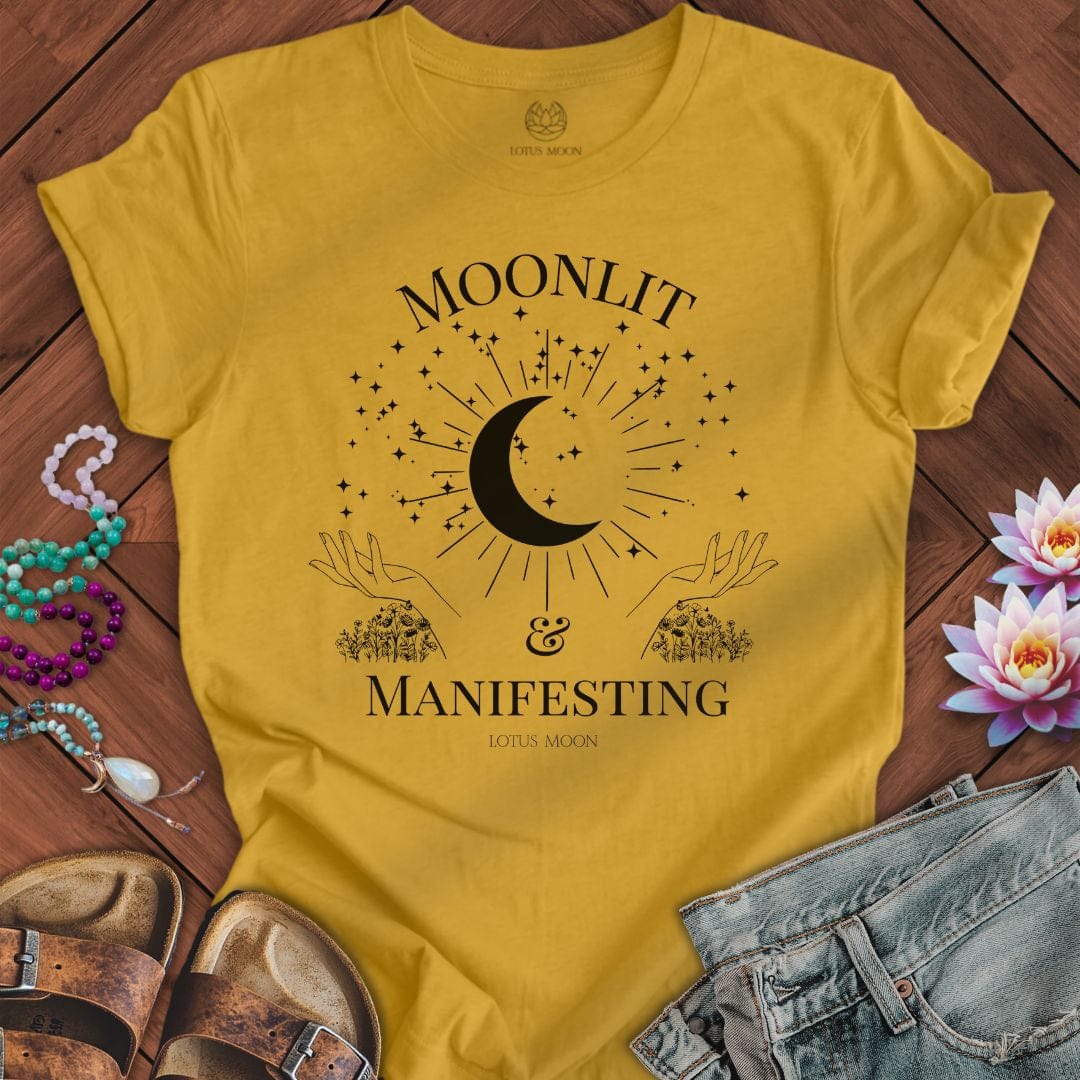 Moonlit Manifesting Tee Heather Mustard