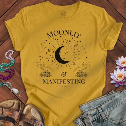 Moonlit Manifesting Tee Heather Mustard