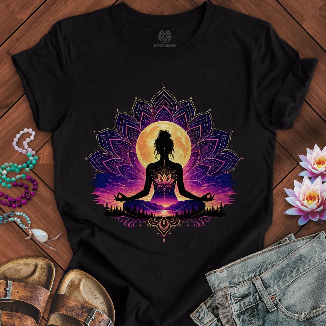 Printify T-Shirt Moonlit Mind Tee Black / S