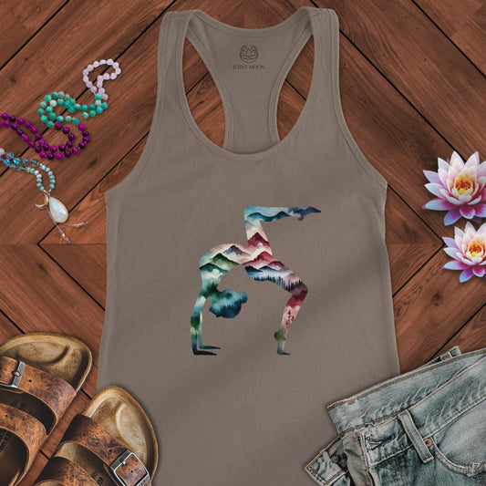 Mountain Yoga Tank Solid Warm Gray