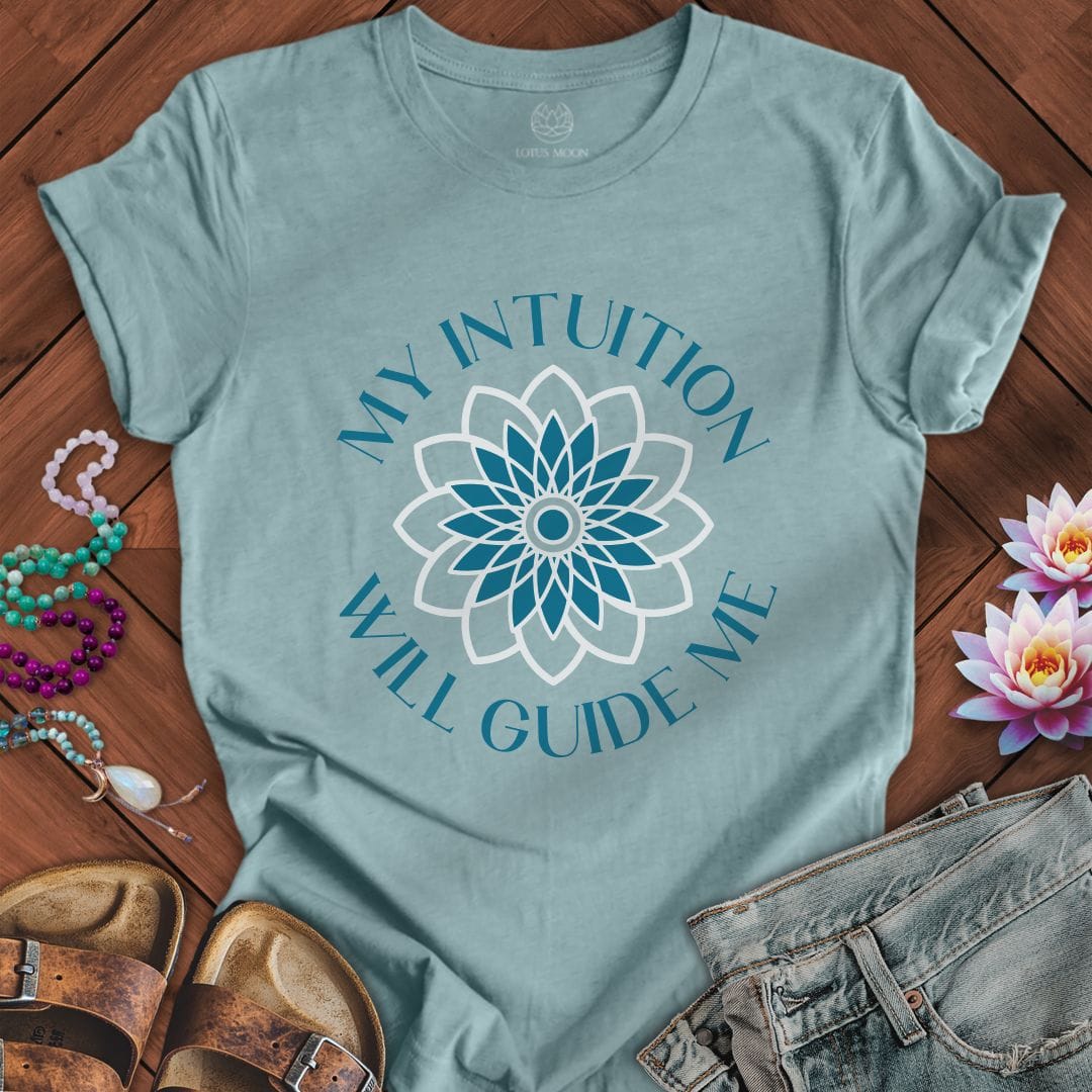 My Guide Tee Heather Blue Lagoon