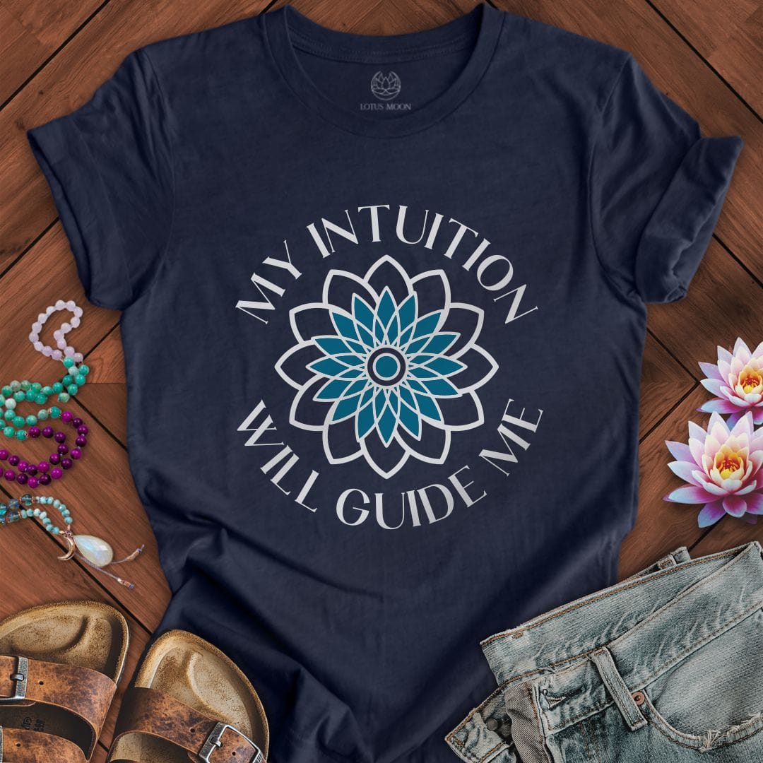 My Guide Tee Heather Midnight Navy