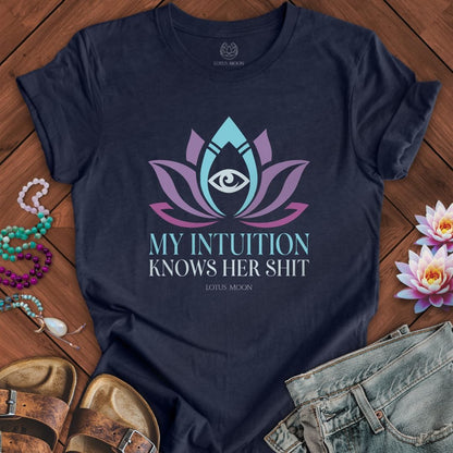 My Intuition Tee Heather Midnight Navy