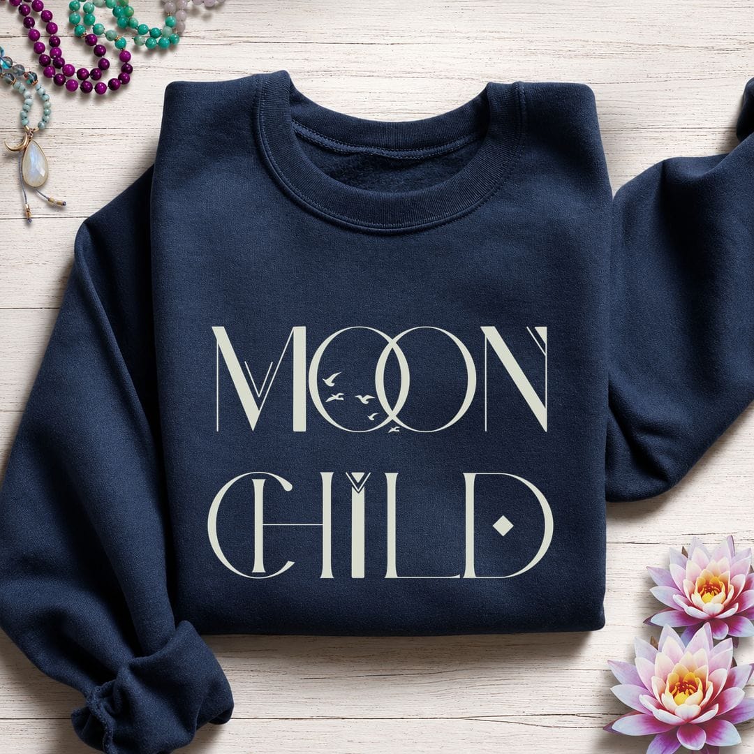Mystic Moon Child Sweatshirt Navy