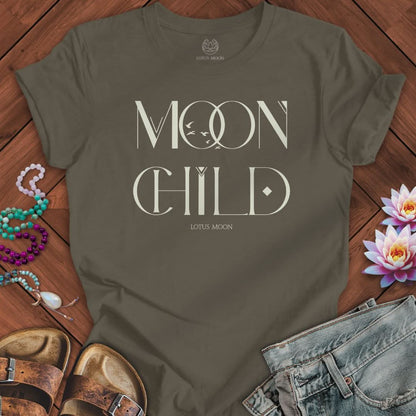 Mystic Moon Child Tee Int. Army