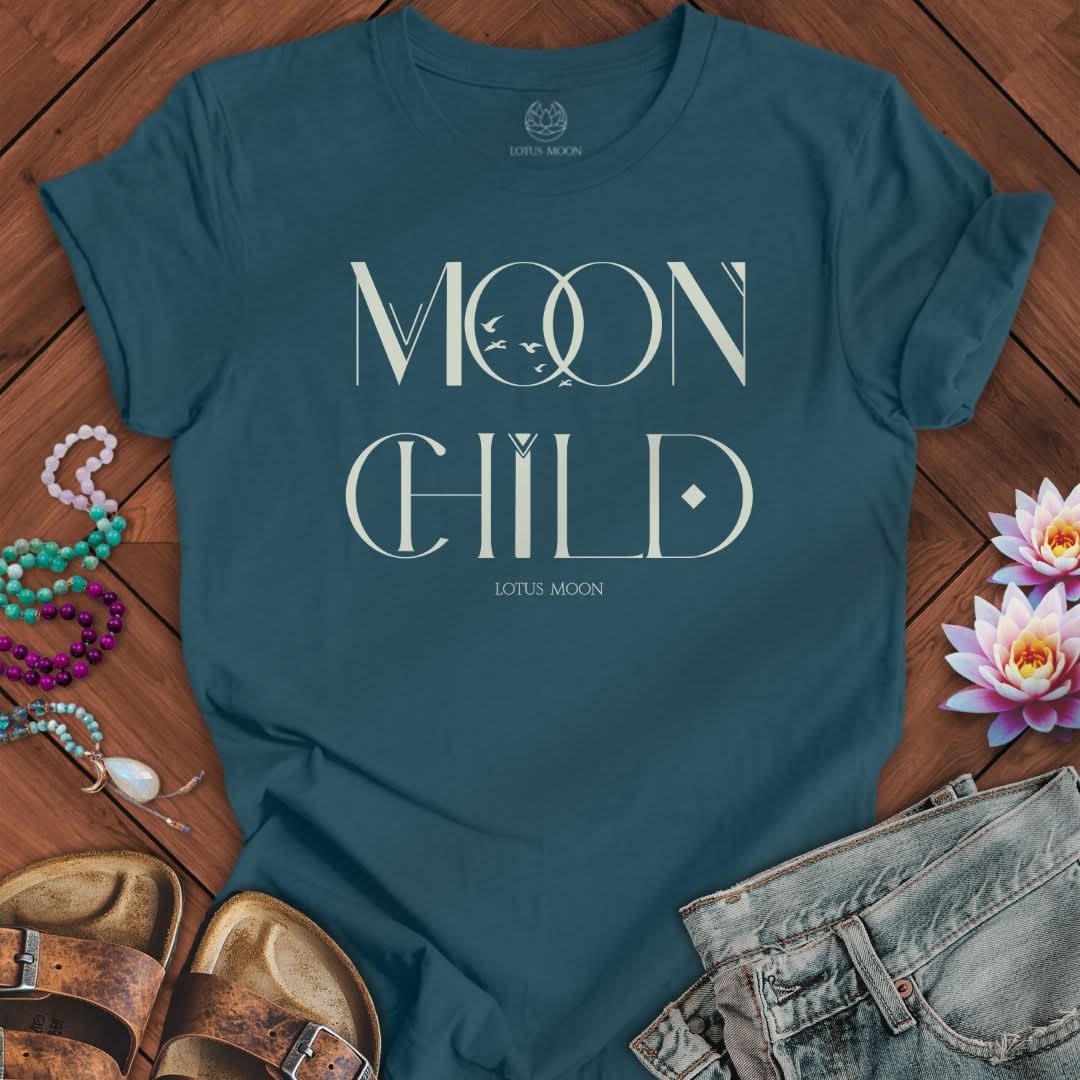 Mystic Moon Child Tee Deep Teal