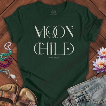 Mystic Moon Child Tee Int. Forest