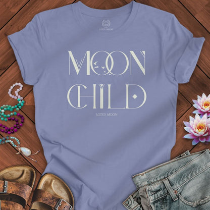 Mystic Moon Child Tee Lavender Blue