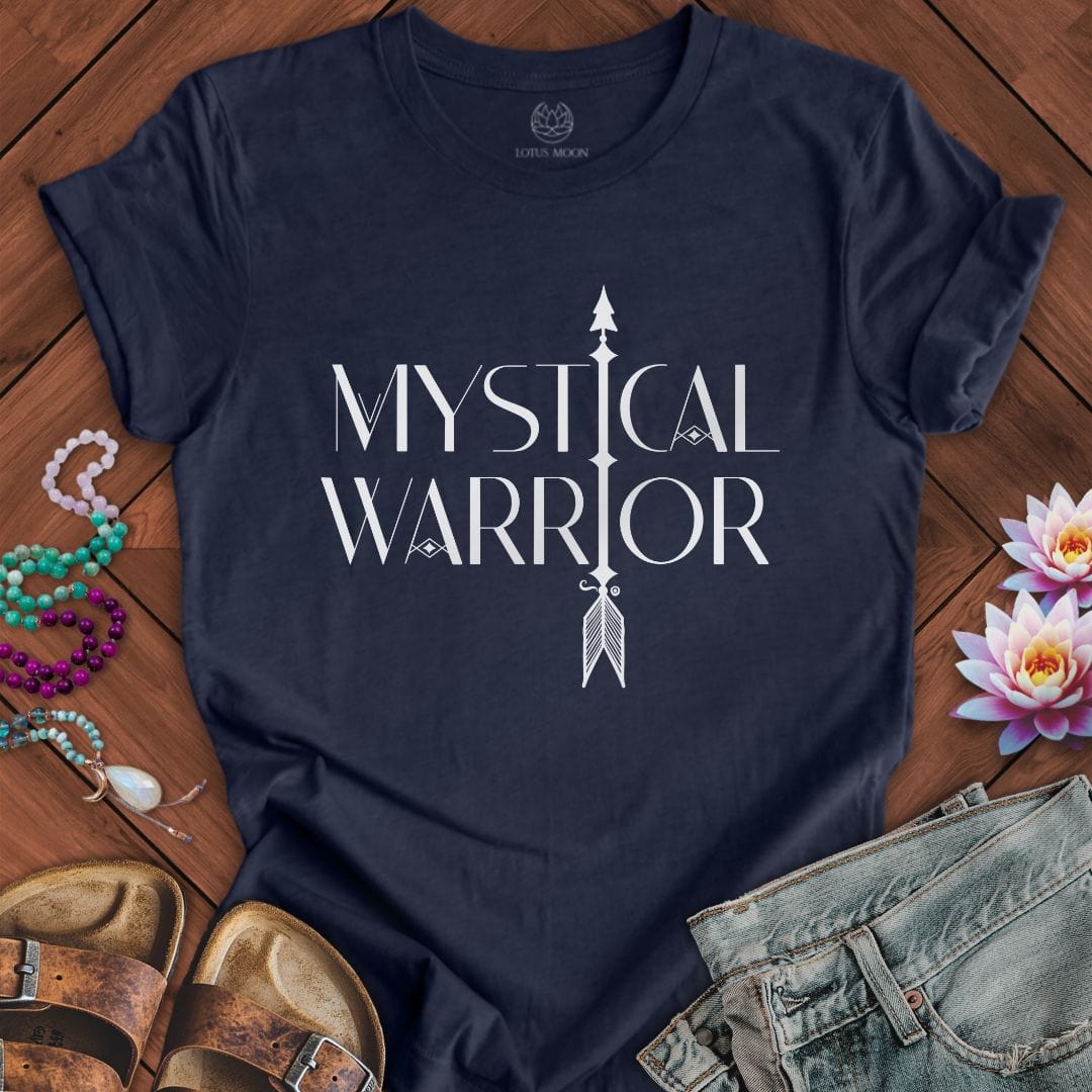 Mystical Warrior Tee Heather Midnight Navy