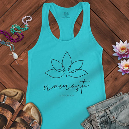 Namaste Lotus Tank Solid Tahiti Blue