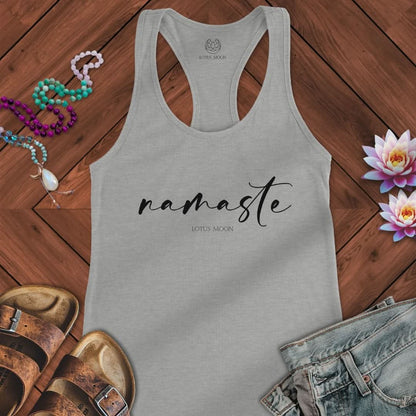 Namaste Tank Heather Grey