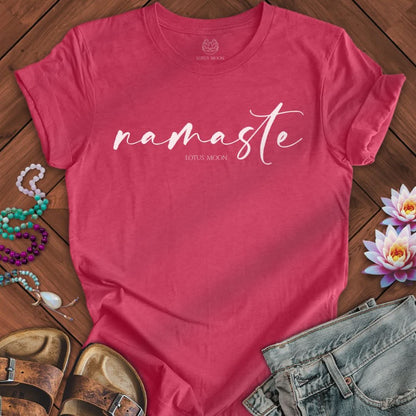 Namaste Tee Heather Raspberry