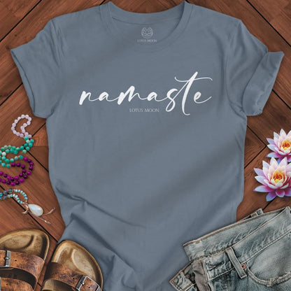 Namaste Tee Steel Blue