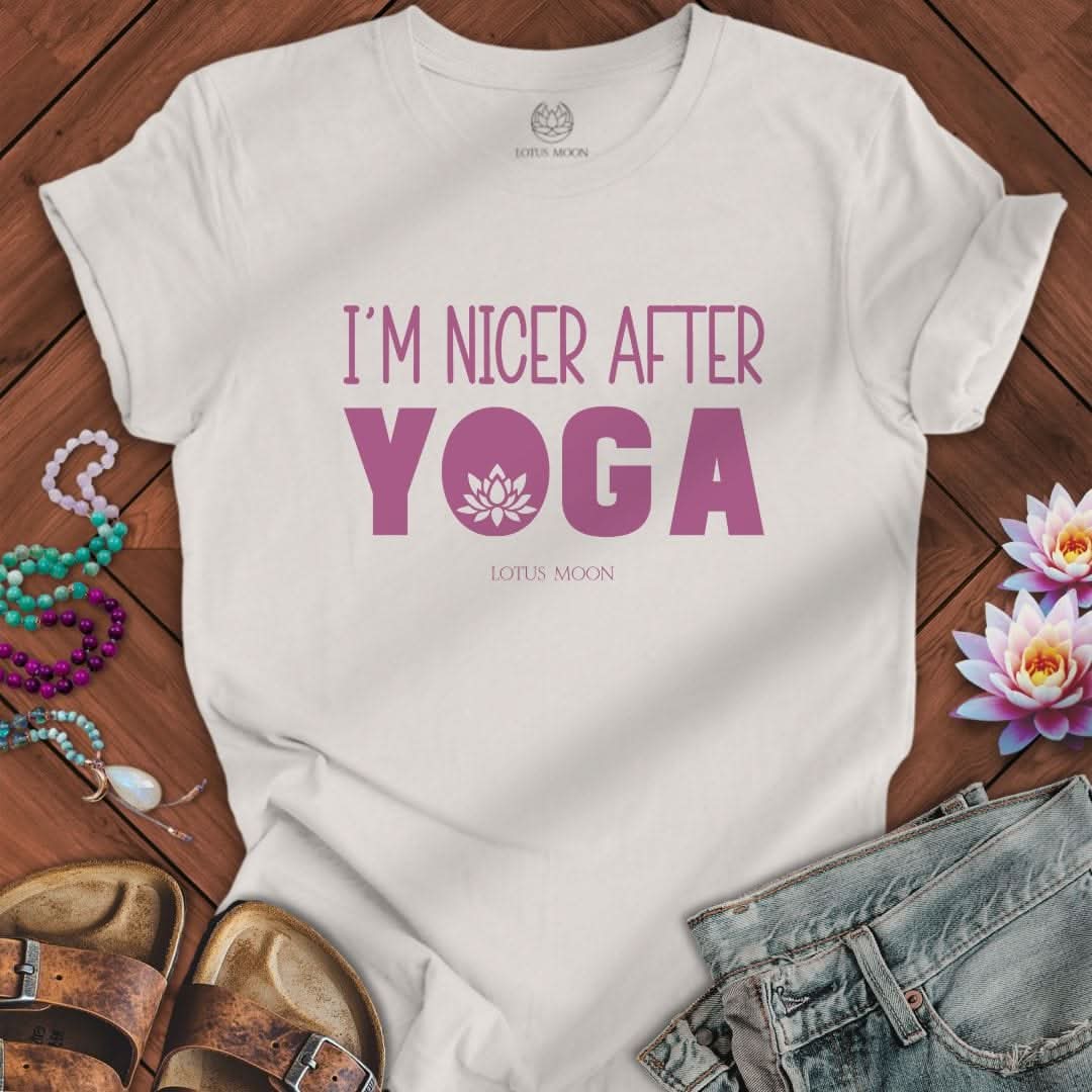 Nicer After Yoga Tee Vintage White