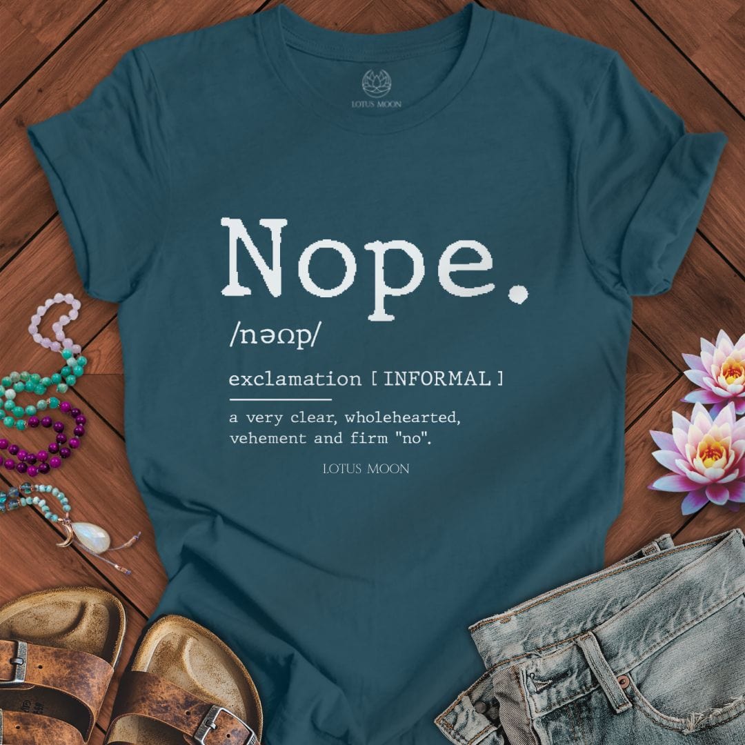 Nope Definition Tee Deep Teal