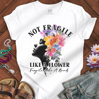 Not Like a Flower Tee White
