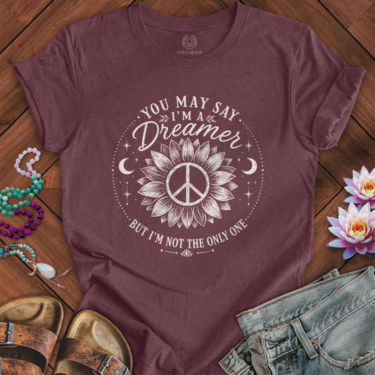 Not The Only One Tee Heather Maroon