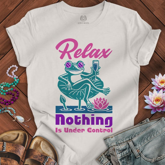 Printify T-Shirt Nothing Is Under Control Tee Vintage White / S