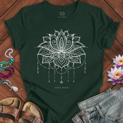 Ornate Lotus Tee Forest