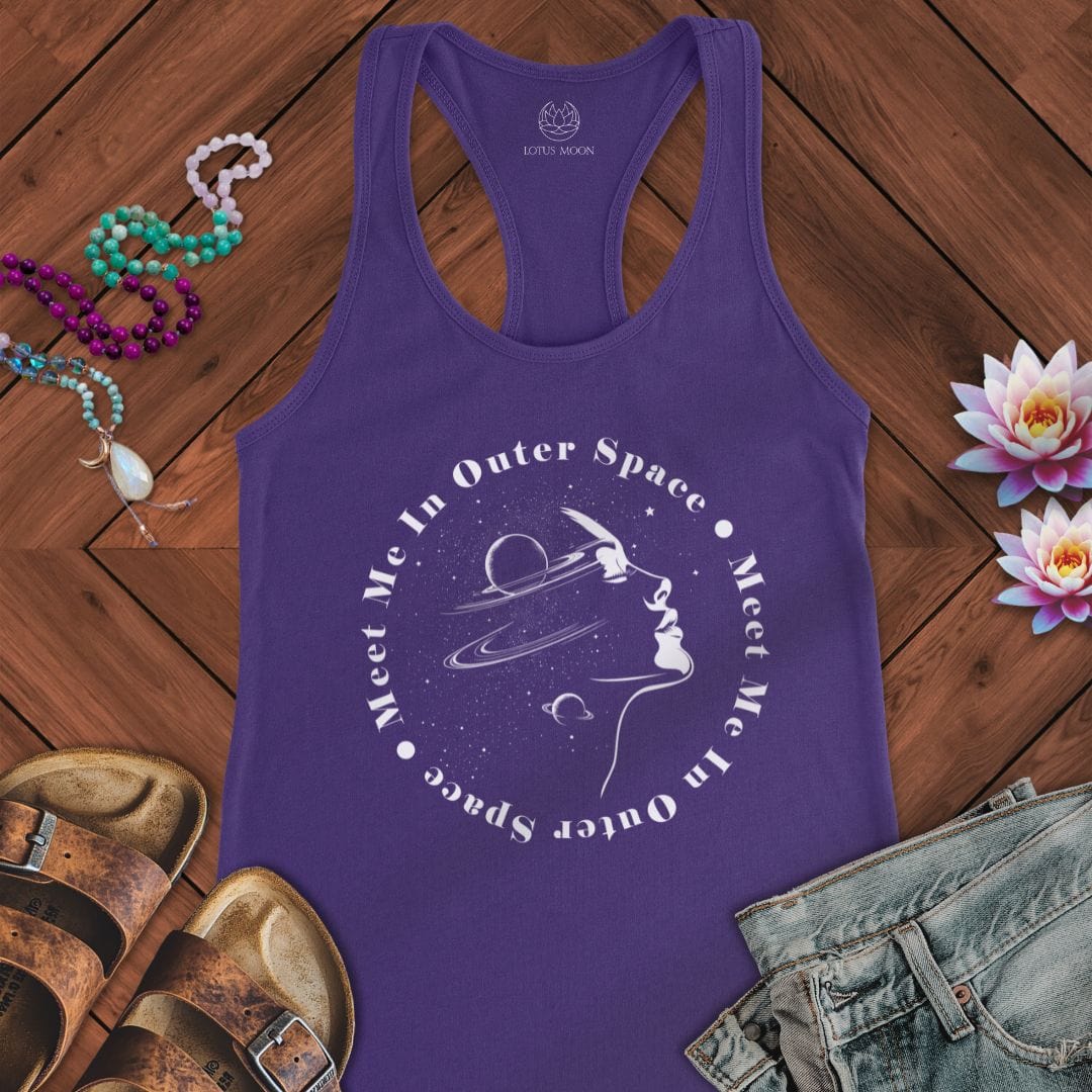Outer Space Tank Solid Purple Rush