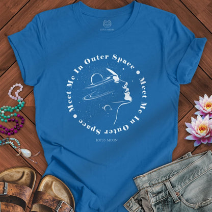Outer Space Tee Columbia Blue