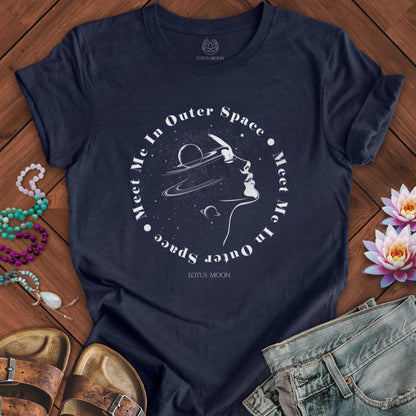 Outer Space Tee Heather Midnight Navy
