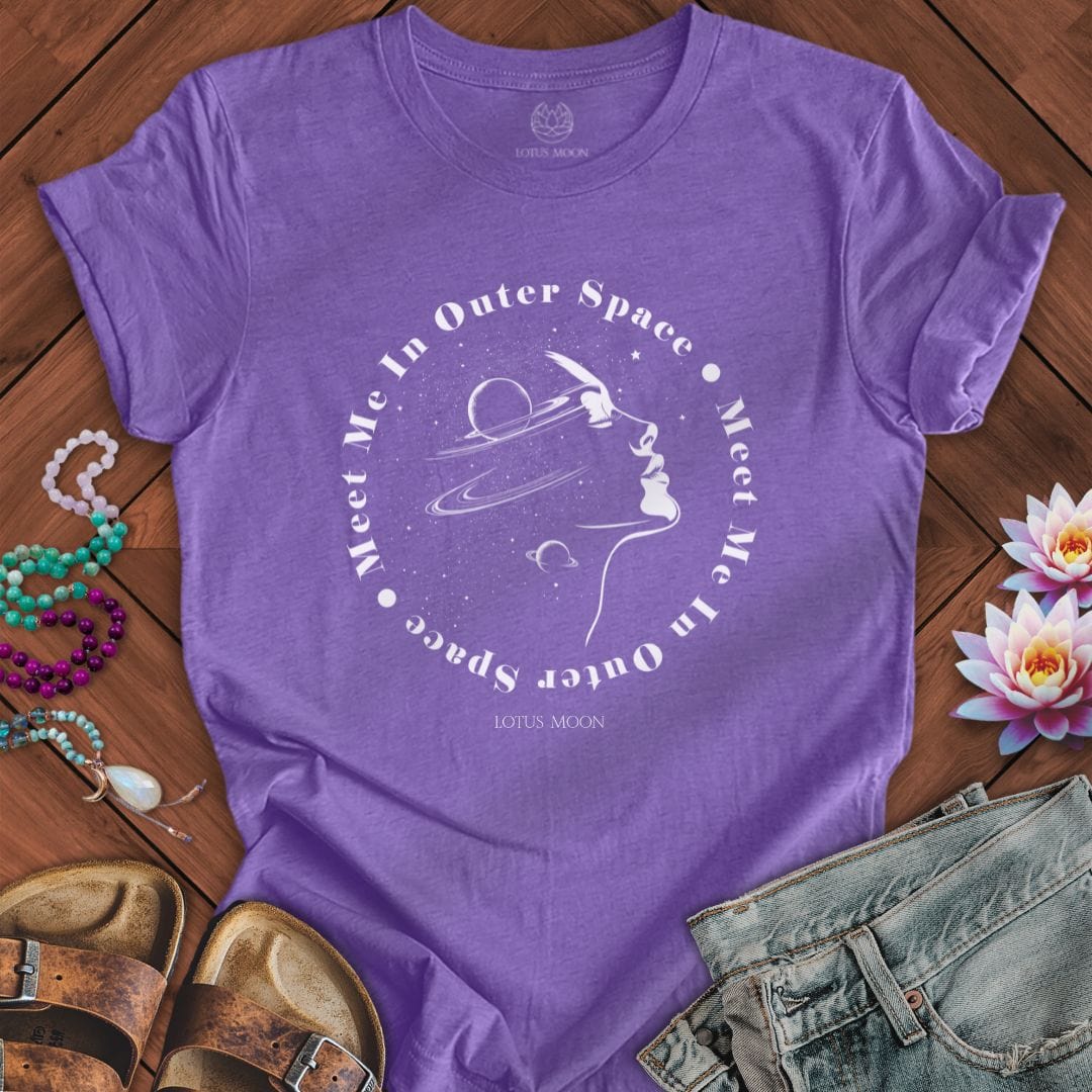 Outer Space Tee Heather Team Purple