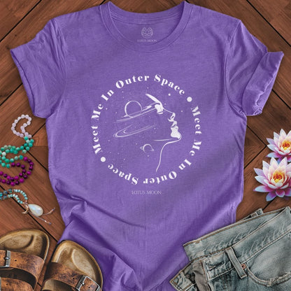 Outer Space Tee Heather Team Purple