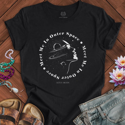 Outer Space Tee Solid Black Blend