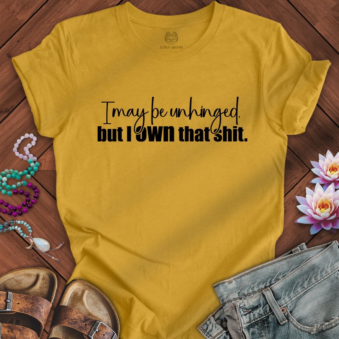 Printify T-Shirt Own That Shit Tee Heather Mustard / S