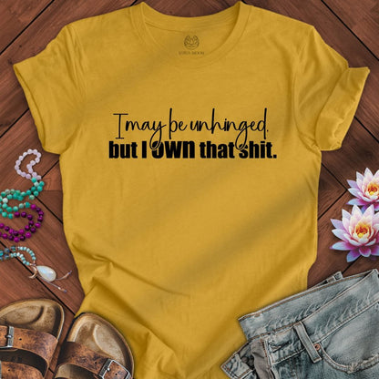 Printify T-Shirt Own That Shit Tee Heather Mustard / S