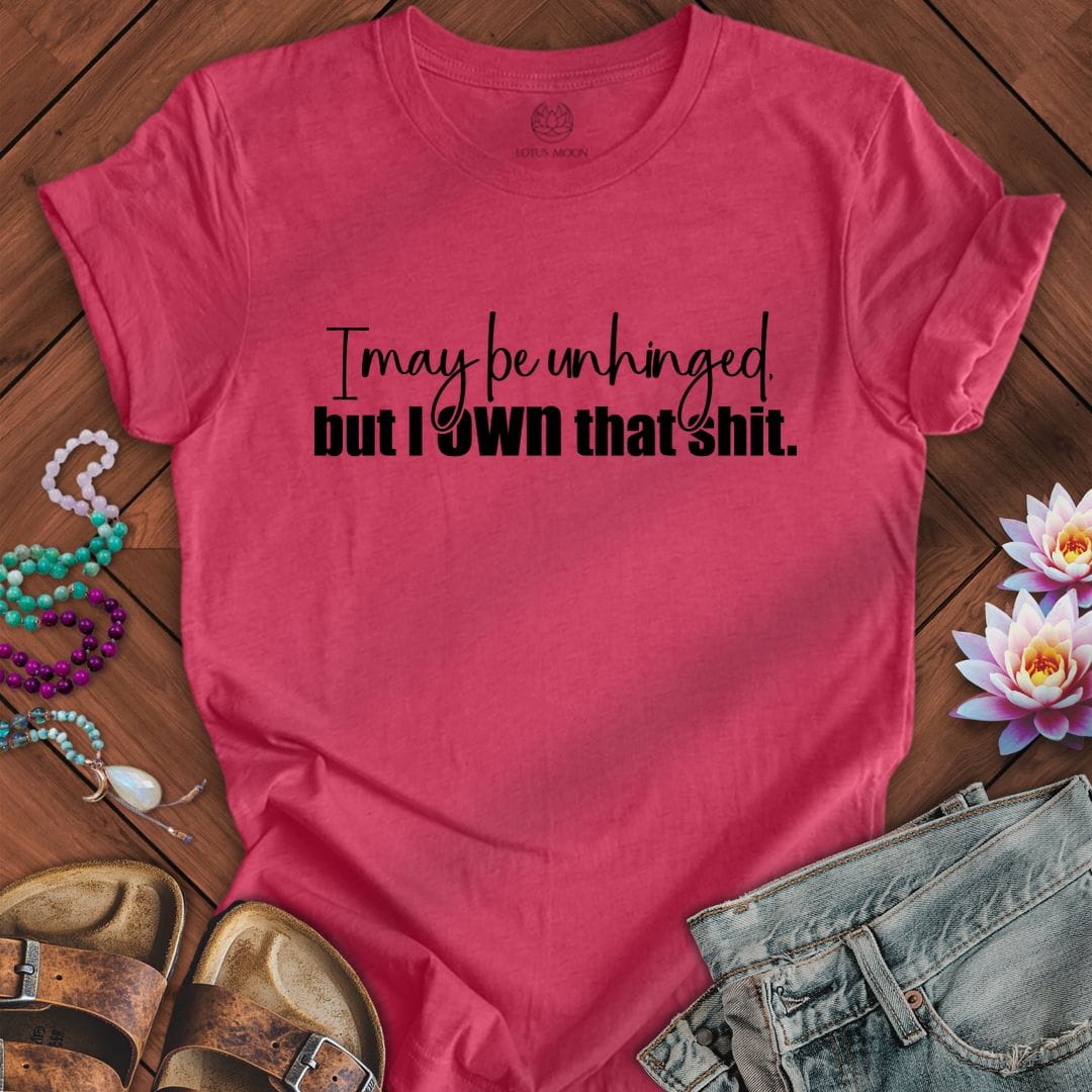 Printify T-Shirt Own That Shit Tee Heather Raspberry / S