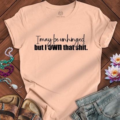 Printify T-Shirt Own That Shit Tee Peach / S