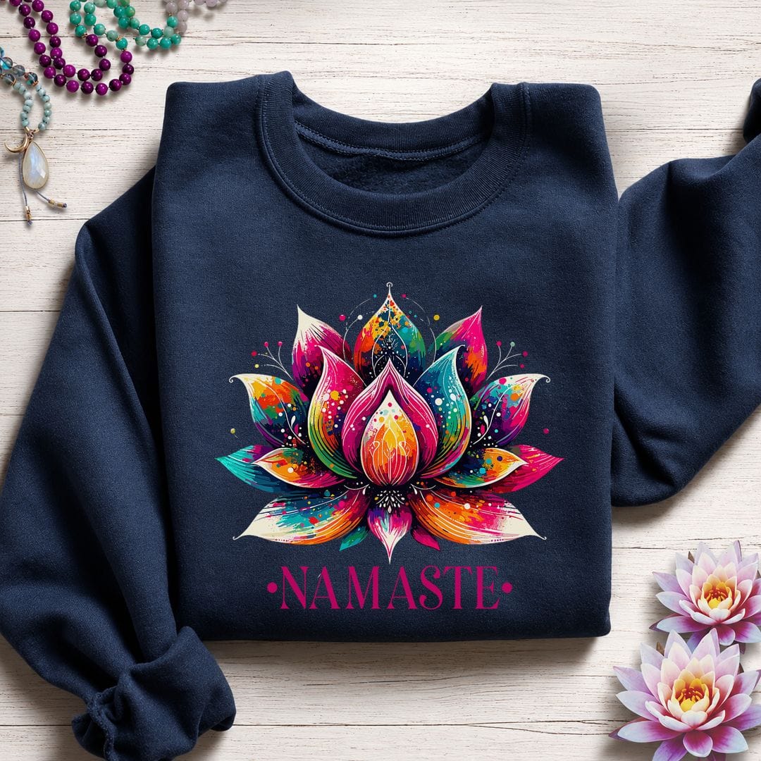 Painted Lotus Sweatshirt Navy