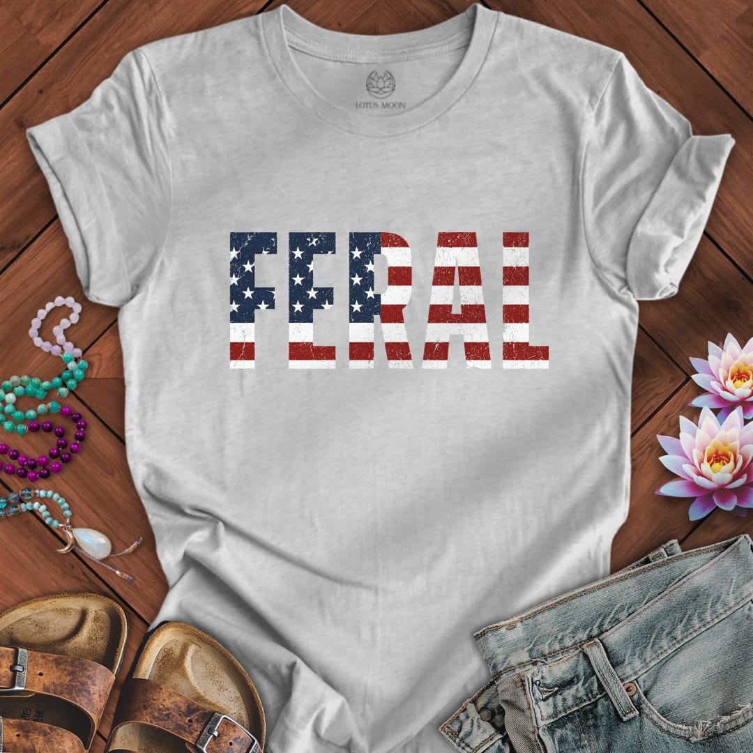 Patriotic Feral Tee Athletic Heather