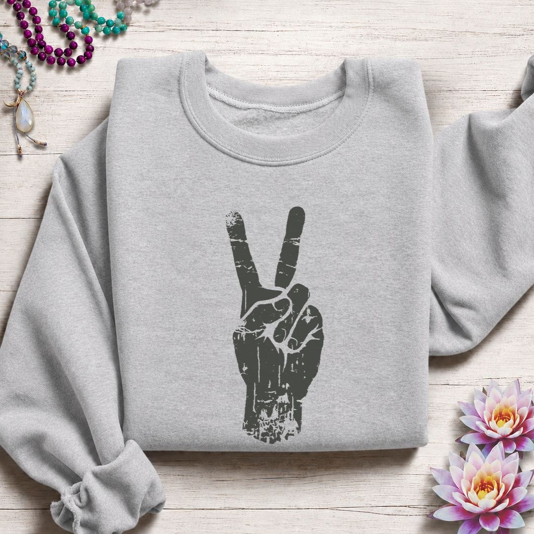 Peace Sweatshirt Sport Grey