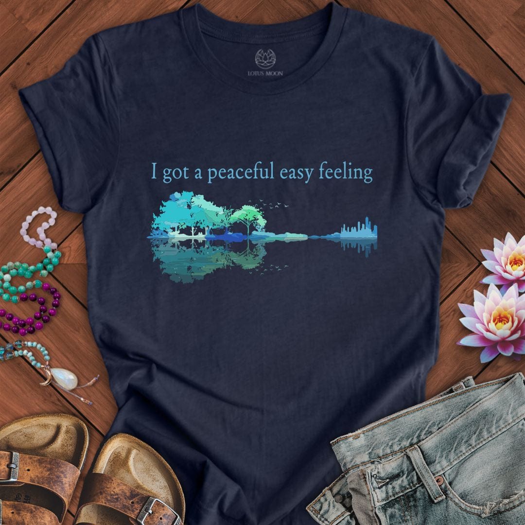 Peaceful Easy Feeling Tee Heather Midnight Navy