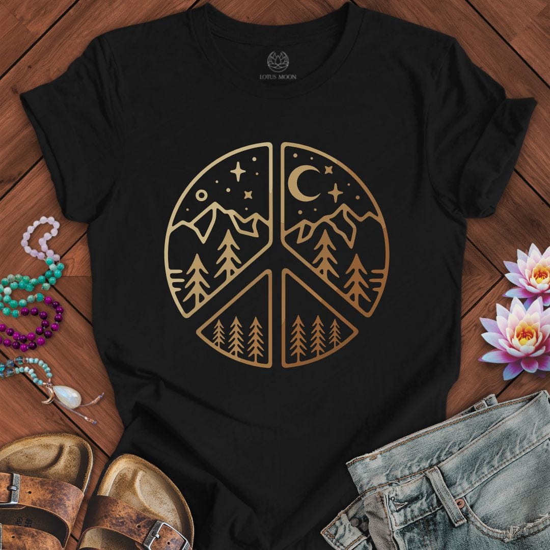 Peaceful Nature Tee Black Heather