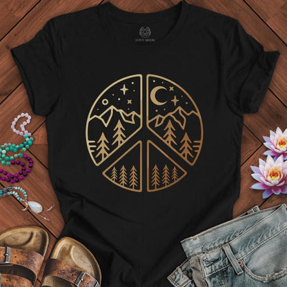Peaceful Nature Tee Black Heather