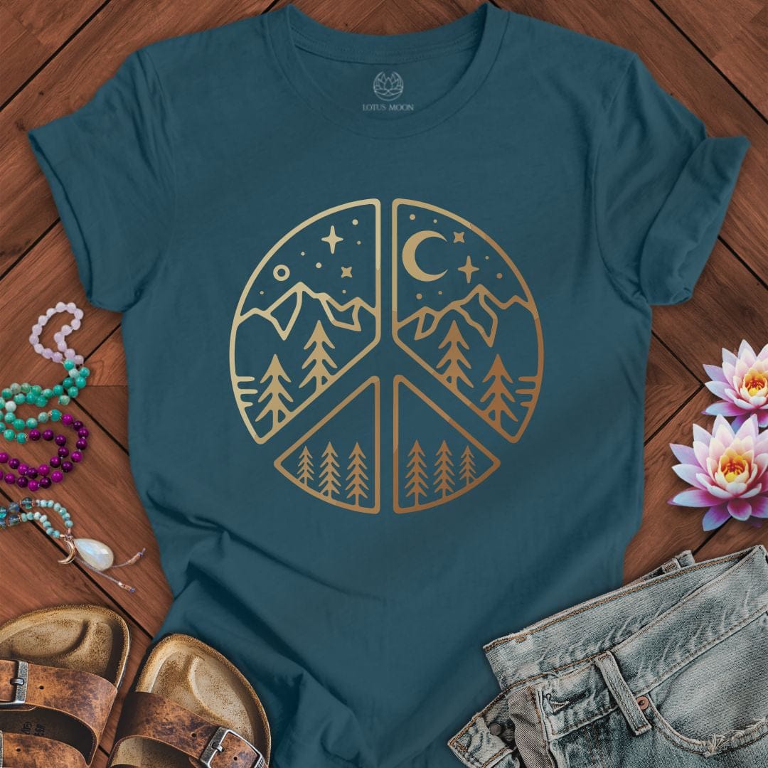 Peaceful Nature Tee Deep Teal