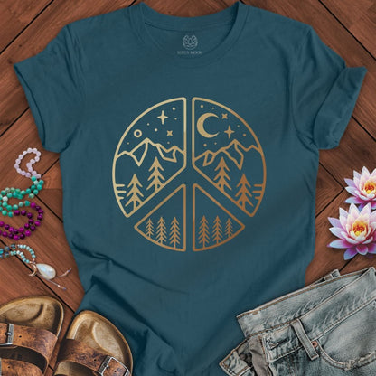 Peaceful Nature Tee Deep Teal