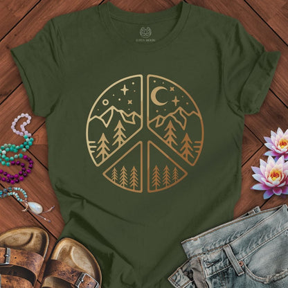 Peaceful Nature Tee Military Green