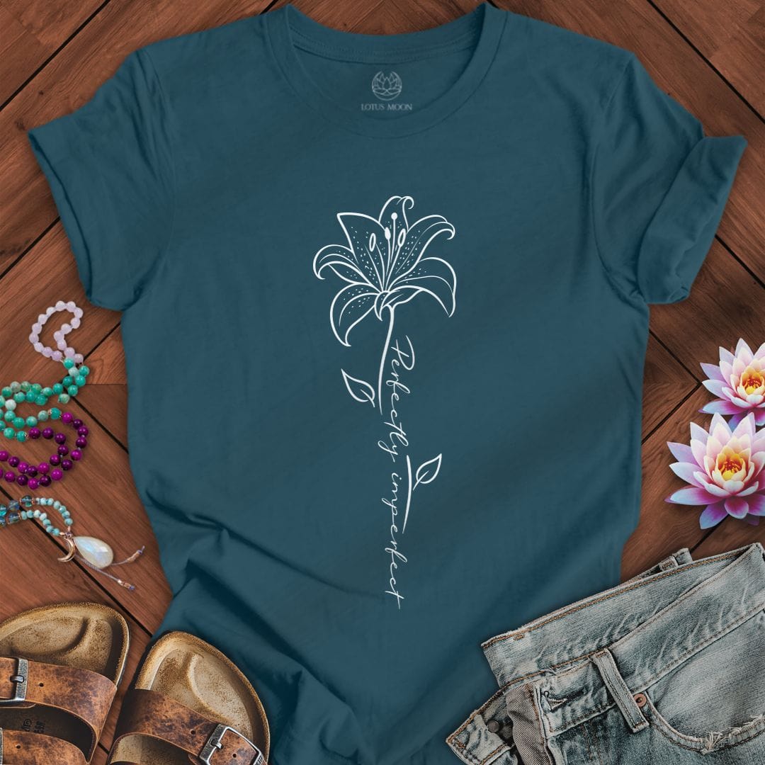 Printify T-Shirt Perfectly Imperfect Lily Tee Deep Teal / S