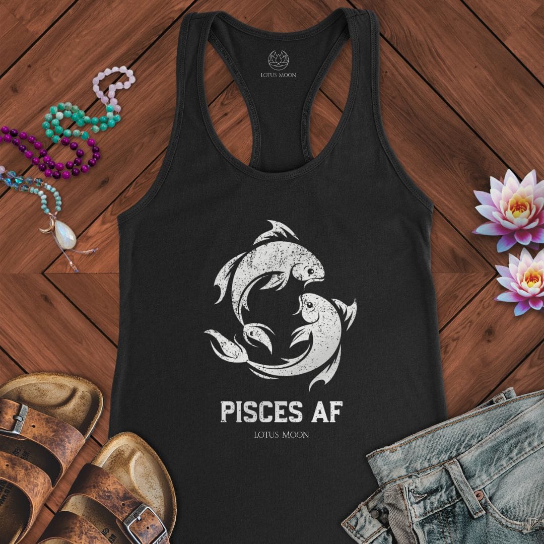 Pisces AF Tank Solid Black