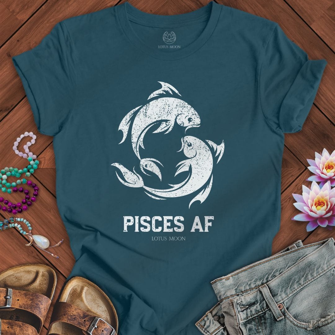 Pisces AF Tee Deep Teal