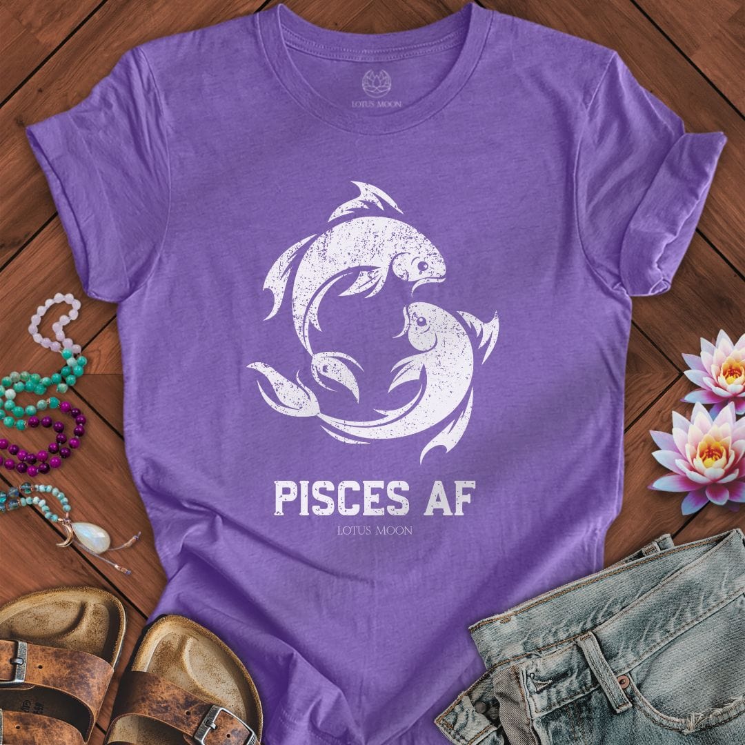 Pisces AF Tee Heather Team Purple